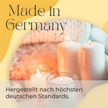 Rapswachs für Behälterkerzen in Pastillen, hergestellt in DE