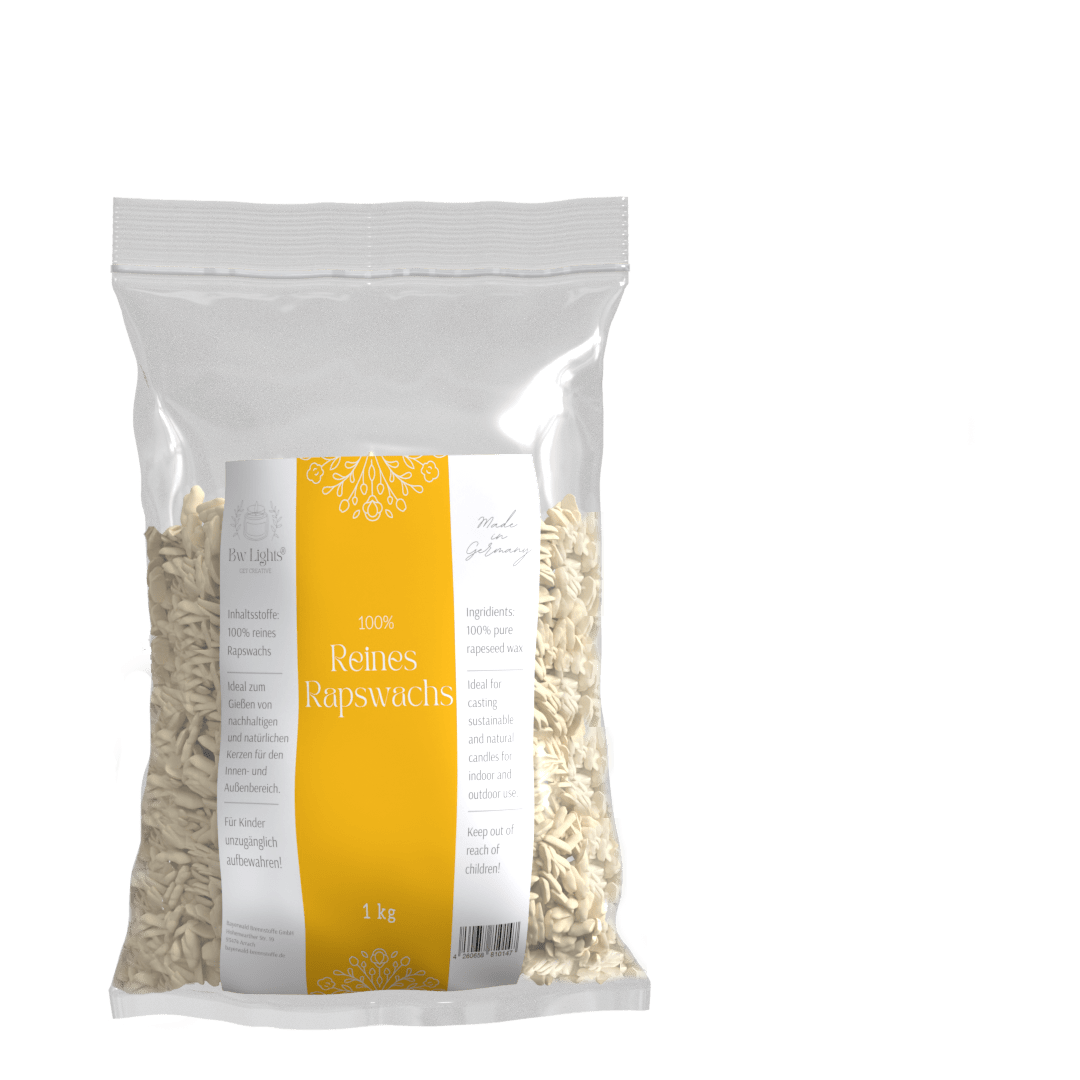 Rapswachs für Standkerzen in Pastillen, hergestellt in DE