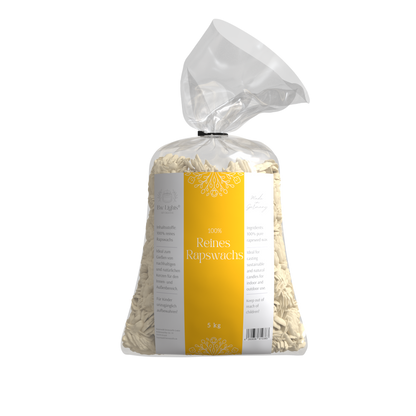 Rapswachs für Behälterkerzen in Pastillen, hergestellt in DE