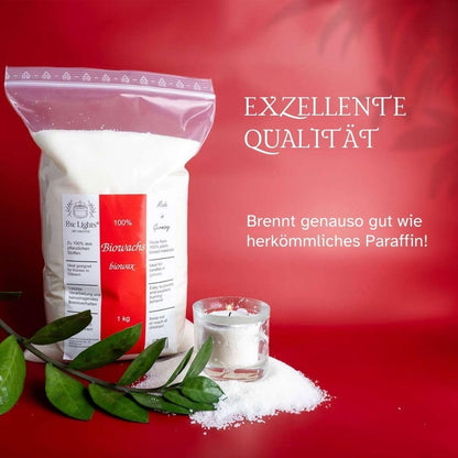 Hochwertiges recyceltes Biowachs für Behälterkerzen