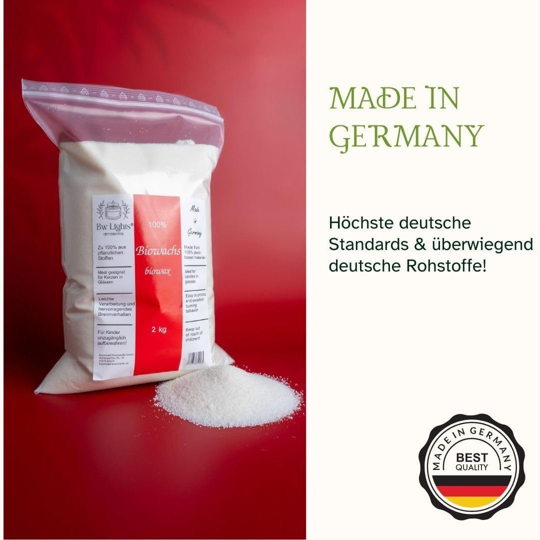 Hochwertiges recyceltes Biowachs für Behälterkerzen