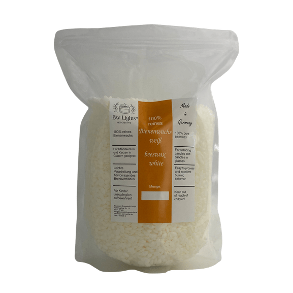 Reines Bienenwachs, weiß, in Pastillen