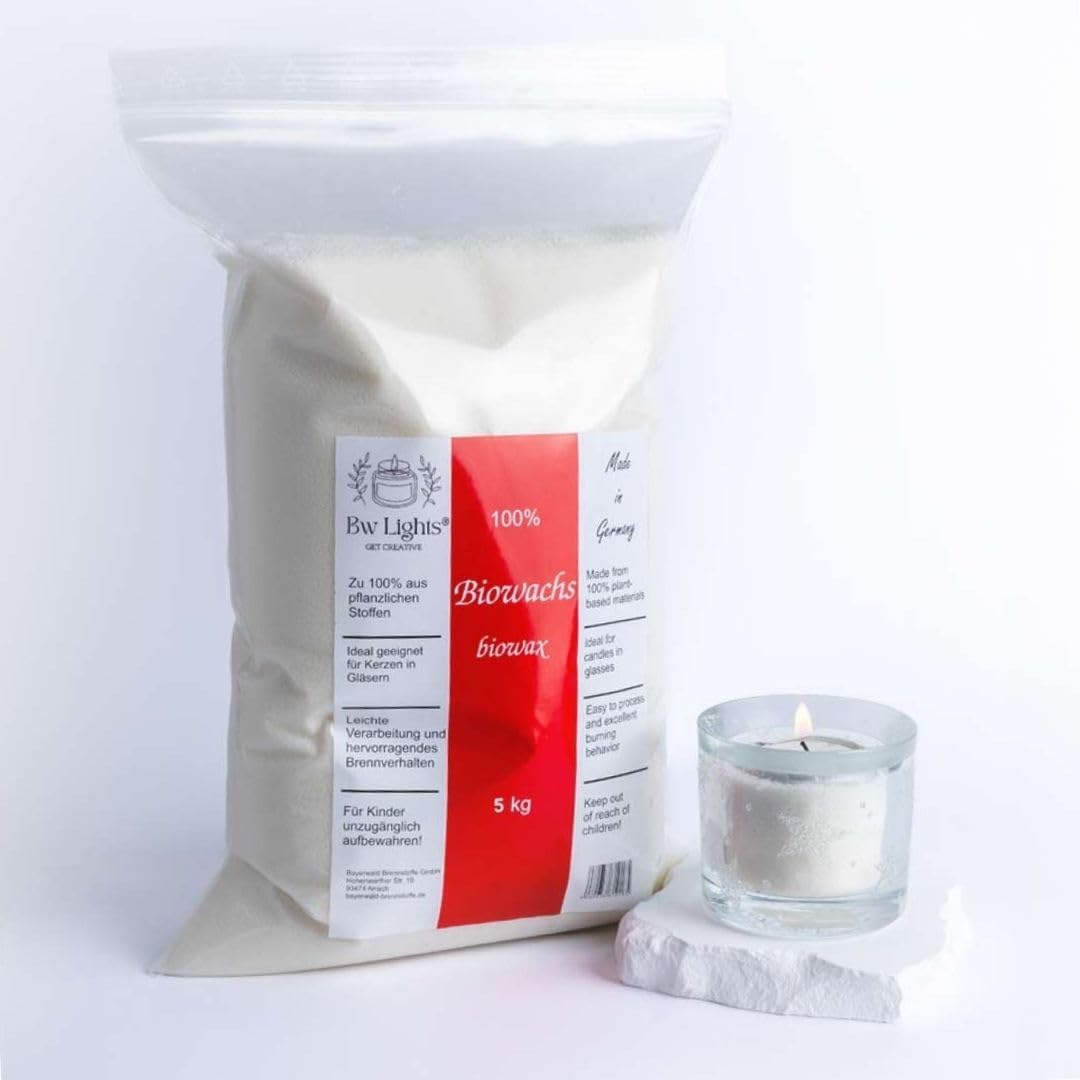 Hochwertiges recyceltes Biowachs für Behälterkerzen